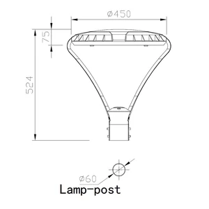 Led parklámpa brixon 60w 4000k