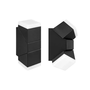 Twinda Duo építészeti lámpatest 12W fekete	