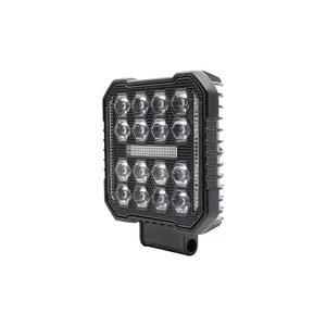 LED munkalámpa 10-60V 50W 16LED  6000K és figyelmeztető	sárga