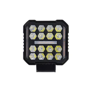 LED munkalámpa 10-60V 50W 16LED  6000K és figyelmeztető	sárga