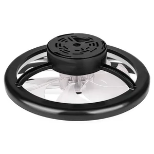 Led Flip mennyezeti lámpa 36W+15W 3CCT ventilátorral 40cm fekete	