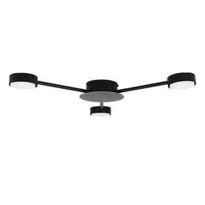LED csillár GX53 Zibo x3 65cm fekete	