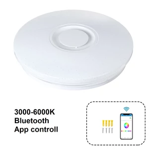 LED mennyezeti lámpa, bluetooth hangszóró, 3000-6000K APP vezérlés