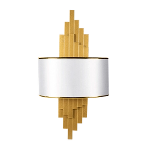 BRETON WALL LAMP 2XE14 GOLD/WHITE