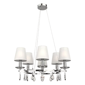 BARBARA PENDANT 6XE14 CHROME