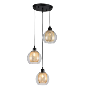 JADE PENDANT 3XE27 BLACK