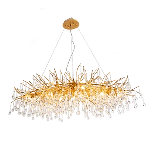 LOUIS CHANDELIER 13XG9 GOLD/CRYSTALS