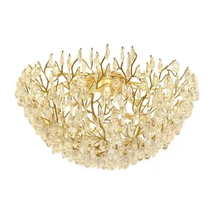 ROMAN CEILING LAMP 10XG9 GOLD/CRYSTALS