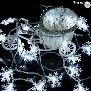 Karácsonyi LED lánc, 3xAA 20 db LED csillag, 3m 6500K	