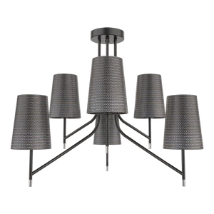 THERA CEILING LAMP 6XE14 BLACK