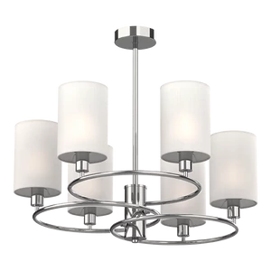 LUKAS CEILING LAMP 6XE14 CHROME