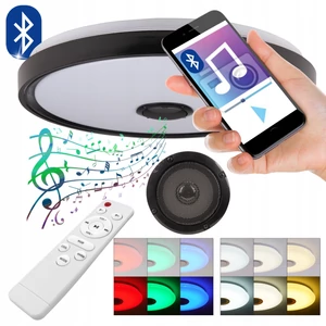 Cosmo led mennyezeti lámpa 72w 500mm rgbw cct távvezérlő bluetooth hangszóró