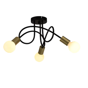 MYA CEILING LAMP 3XE27 BLACK/GOLD