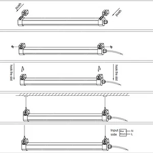 LED Led Tri-proof LÁMPATEST 18W FEHÉR 4000K IP65