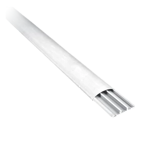 2m 50x12 FLOOR TYPE PLASTIC CABLE TRUNKING WHITE