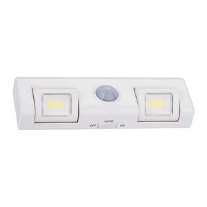 Szekrény alatti LED lámpa 2x COB PIR 4000K