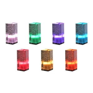 Cristal tölthető 3W RGB USB LED asztali lámpa