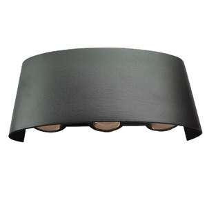 LED WALL LAMP 6X1W 4000K IP54 BLACK