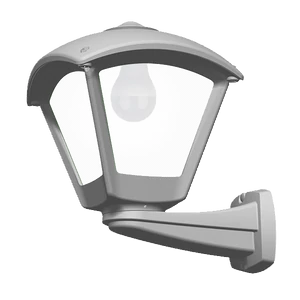 DARIO 250 GARDEN WALL LAMP 1XE27 IP55 GREY