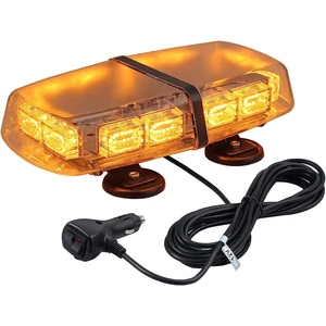 LED-es figyelmeztető lámpa, 7 mód 12/24V-os 36 W mágneses talp