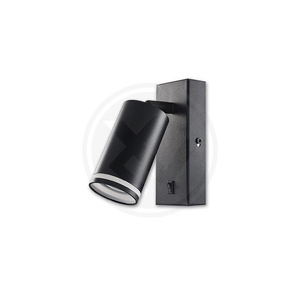 Fali lámpa GU10 gyűrű olvasásához 55 mm fekete