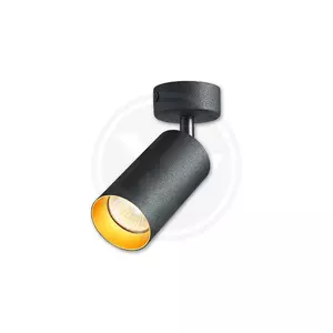 Fali lámpa GU10 LED Eris Gold mozgatható x1 fekete