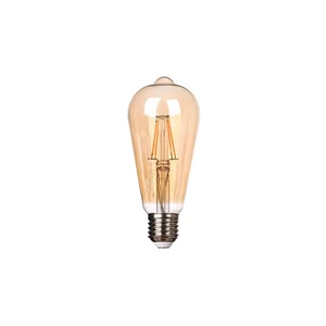 LED izzó E27 Izzószál 3-Dimm ST64 2700K 6W Ambe