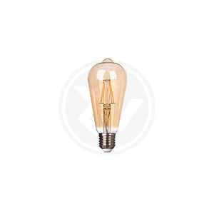 Led izzó e27 filament vita st64 2200k 6w borostyán