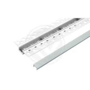 Pvc led profil 50x12 süllyesztett gk fehér 2m tejes fedél