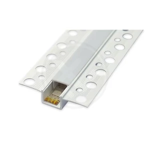 Pvc led profil 50x12 süllyesztett gk fehér 2m tejes fedél
