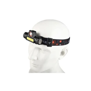 Led fejlámpa xd-hh130 1w cob + 1w led akkumulátor