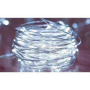 LED FÉNYFÜZÉR 10 MÉTERES 100 DB LED  HIDEG FEHÉR