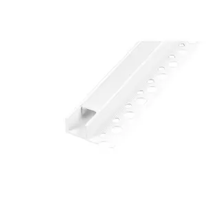 PVC LED profil 33x12 süllyesztett  fehér 2m tejes	fedlap