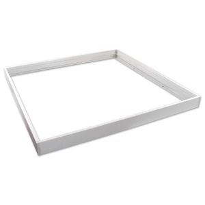 Felületre szerelhető keret LED panelhez 600x600, fehér PVC	