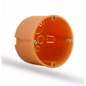 Gipszkarton doboz 1-es, d68mm, 47mm mély, narancssárga