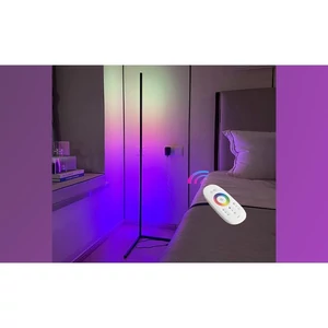 Led sarok állólámpa rgbcct 9w 140cm fekete