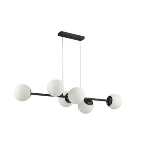 E27 bali függőlámpa 90cm x6 fekete