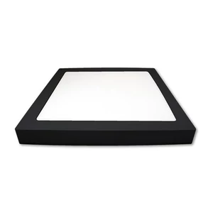 Felületre szerelhető négyzet alakú led panel 12w 4000k fekete