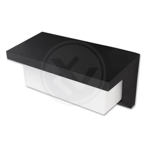 Homlokzati lámpatest Lagos 230V 12W fekete 4000K