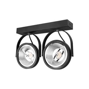 Leon fali lámpa, mozgatható x2, fekete ar111 led