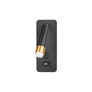 Piero g9 usb olvasó fali lámpa fekete + arany