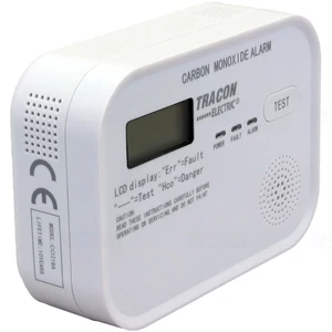 Szén-monoxid (CO) érzékelő 4,5 VDC (3×1,5V AA), >85 dB CO218A Élettartam 10év