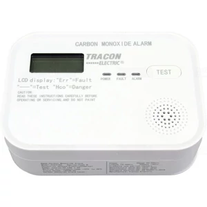 Szén-monoxid (CO) érzékelő 4,5 VDC (3×1,5V AA), >85 dB CO218A Élettartam 10év