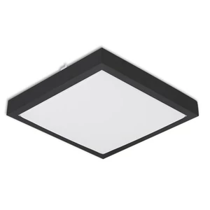 Mennyezeti lámpa solen 2xe27 négyzet fekete dip mikroérzékelő