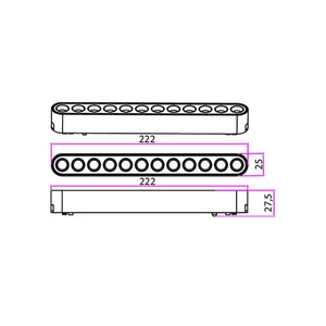 Led lámpa luxo 48v 12w 4000k linea 24° fehér