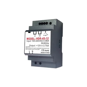 Din sínes tápegység 12v 45w 3,75a ip20