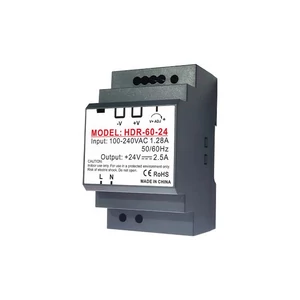 Din sínes tápegység 24v 60w 2,5a ip20