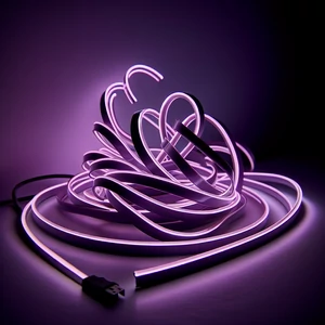 LED szalag neon flex lila, 5m, IP65,12V DC, 6W/fm, 300lm/m, 120LED/m, SMD2835