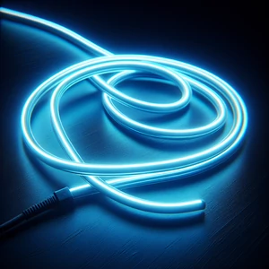 LED szalag neon flex jég kék, 5m, IP65,12V DC, 6W/fm, 300lm/m, 120LED/m, SMD2835