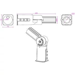 Adapter 60-60 mm-es világítóoszlophoz